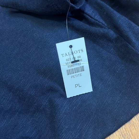 NWT TALBOTS cotton embroidered t shirt - Picture 6 of 6